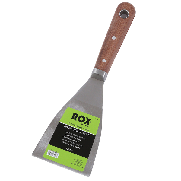 75MM Rosewood Scrapers - Stainless Steel