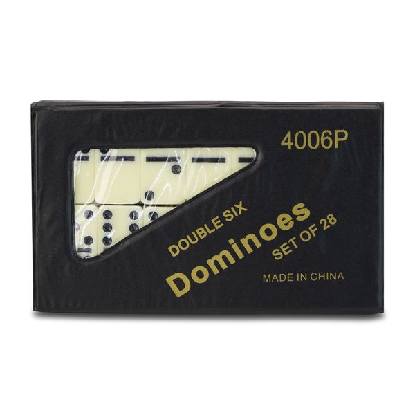 Dominoes - Travel Set - Ivory - Double Six - 5mm - 28 Pieces