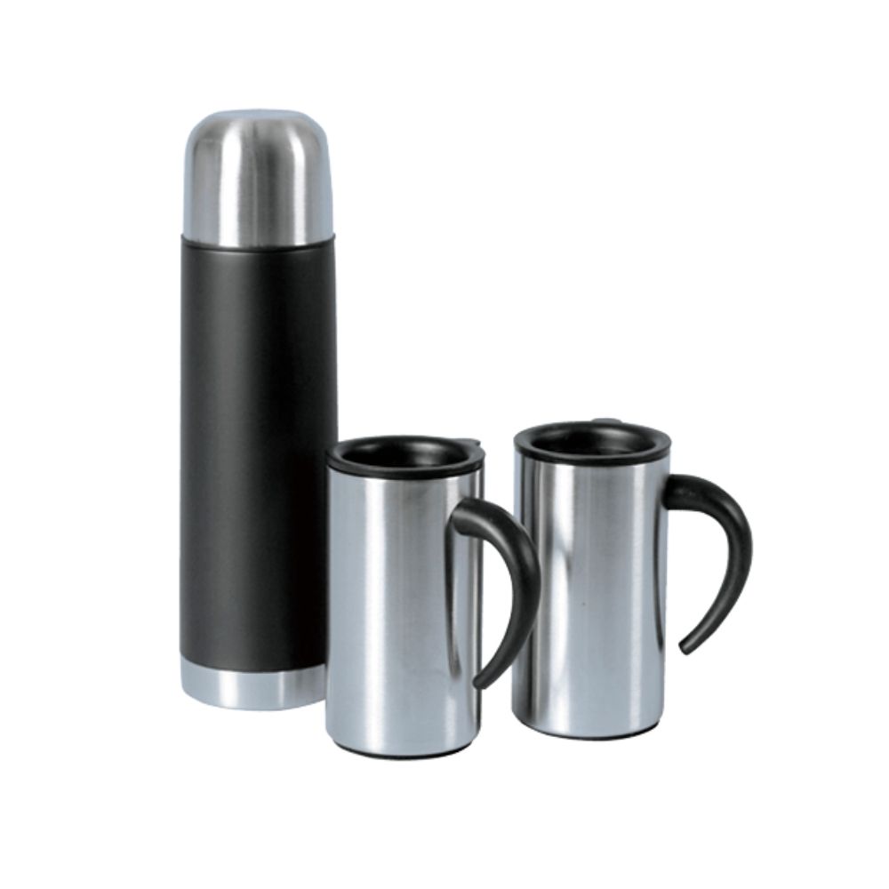 Flasks and 2 Cups Gift Set