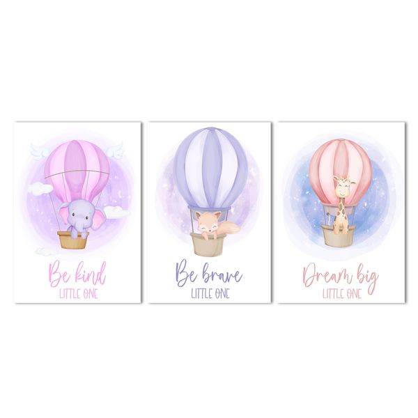 Canvas Nursery Wall Art: Balloon Animals (2)