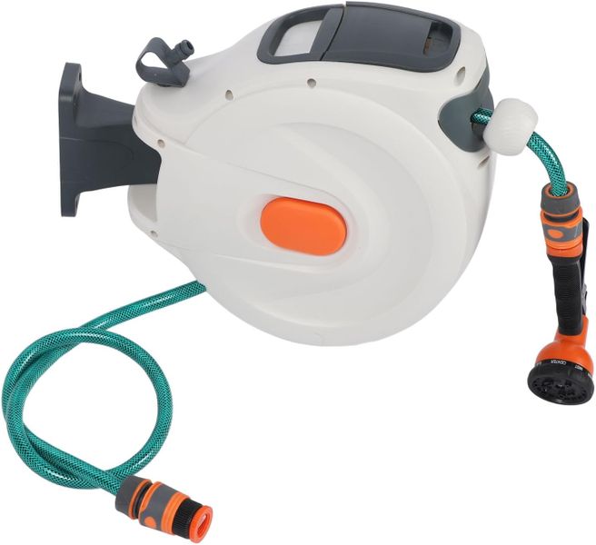 Wall Mount Rotating Retractable Garden Hose Reel