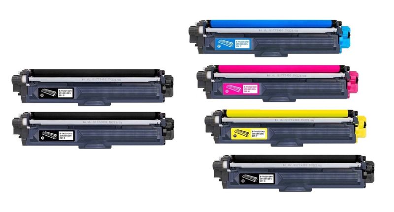 Brother TN261 / TN265 Multipack + 2 x Extra Black Toners - Compatible