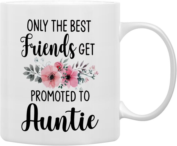 Promoted to auntie-Father's day-Mother's day-Christmas-Valentines Mug