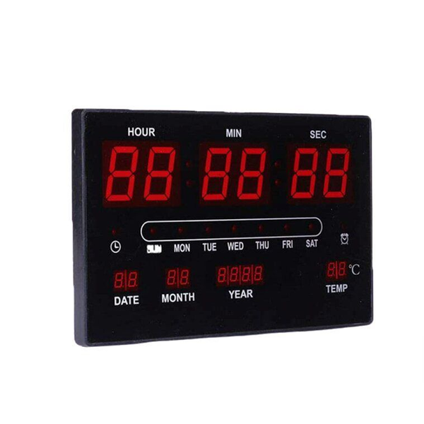 Large Digital Calendar Display LED Clock