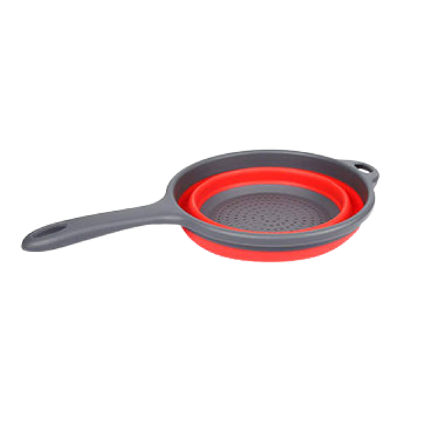 Collapsible Silicone Colander Kitchen Strainer with Handles
