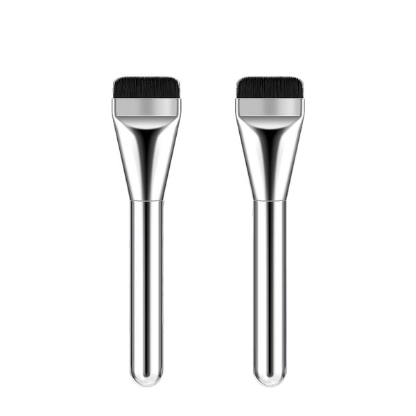 2 Piece Super Thin Blade Foundation Makeup Brush Soft Synthetic Bristles