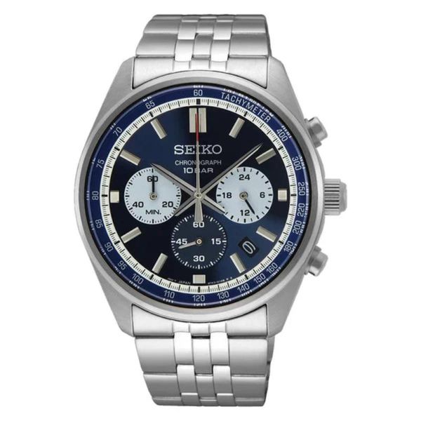 SEIKO - Men's Silver Stainless Steel Strap Watch-SSB427P1