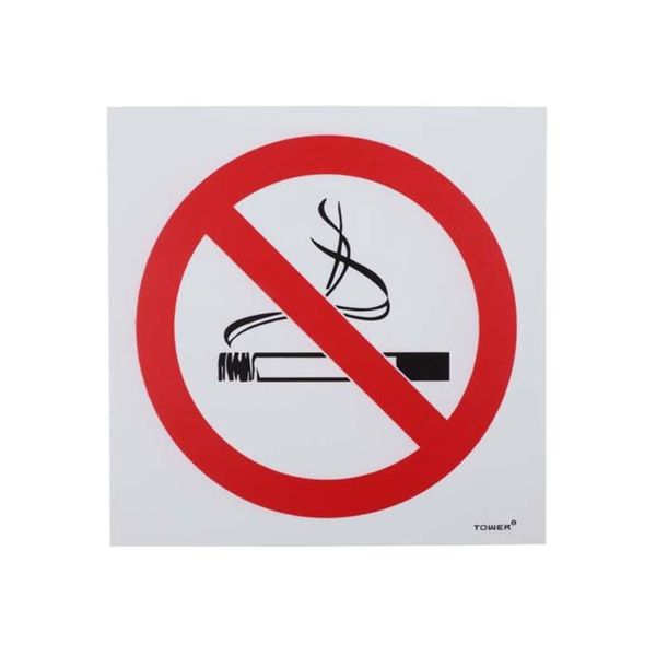 Tower ABS No Smoking Sign 190 x 190mm SIGNNS190