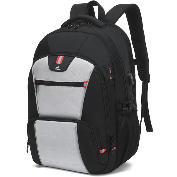50L Waterproof Laptop Backpack with USB Charging Port Anti-Theft Laptop Bag