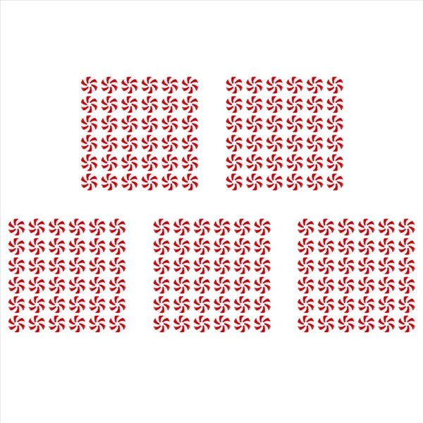 50Pcs Christmas Cane For Holiday Decoration Party Favors 25Mm
