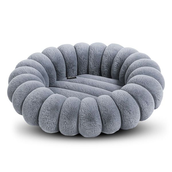 NOVIQ Pet Bed - Fluffy Cute Dog or Cat Bed Soft Cozy Pet 80cm Sleeping Pad