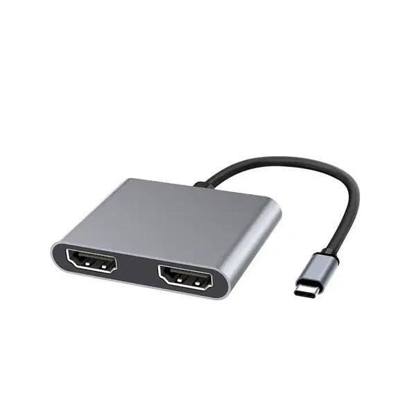 USB-C To Dual HDMI Hub Docking Station-2 in 1 Multifunction Dual Screen DSP