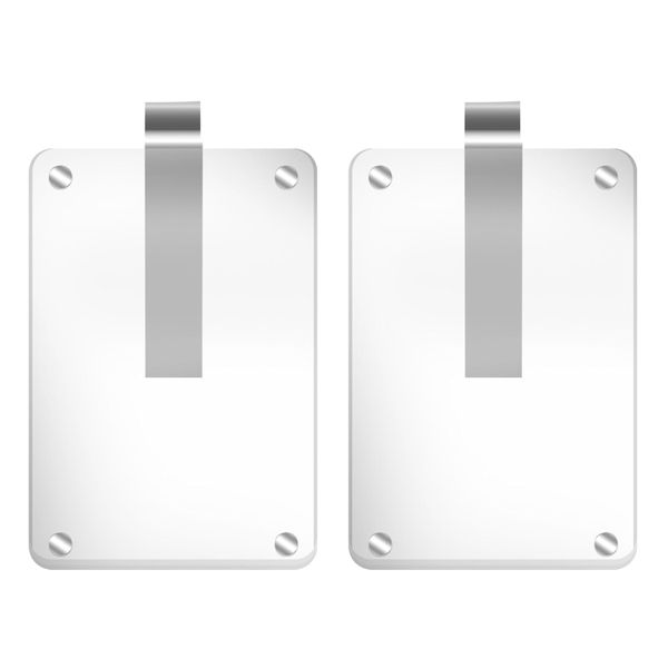 QYNIAL 2Pieces Acrylic Magnetic Personalized Photo Holder Car Accessories