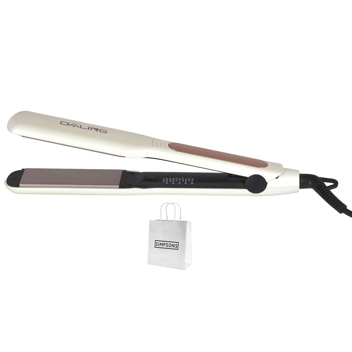 Hair Straightener Temperature Control Rapid Heating & Simpsons Gift Bag ...