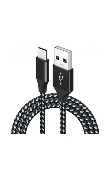 Fast Charging Nylon Braided USB to USB Type C Data Cable - 1M