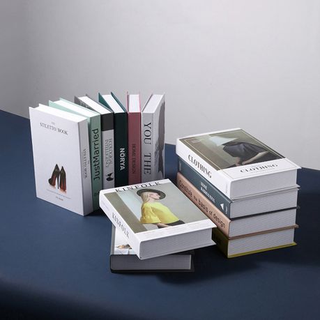  Fashion Inspired Decorative Books - Hardcover Fake