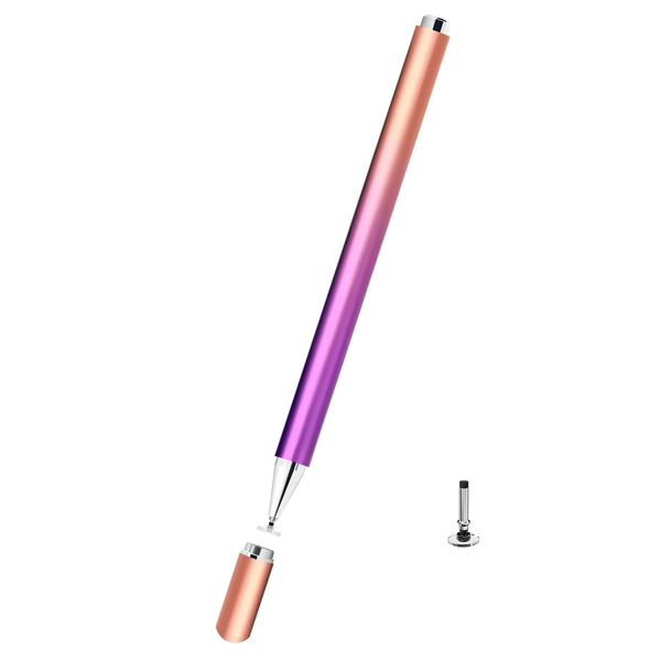 SIDESWIPE Clear Disc Red Metallic Stylus