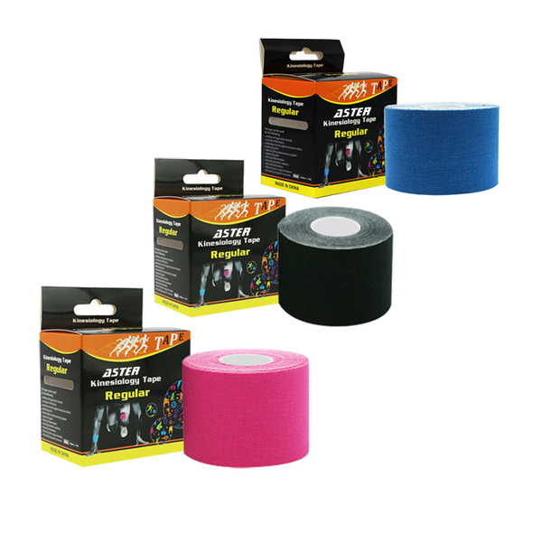 ASTER Pain Relief Muscle Support Sport &amp;Therapy Kinesiology Tape 5m - 3PACK
