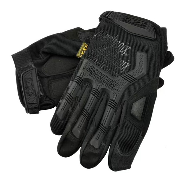 Tactical Impact-Resistant Safety Gloves - Heavy Duty Covert Black