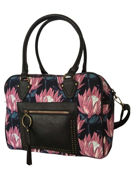 Protea Flower Canvas Overnight Bag