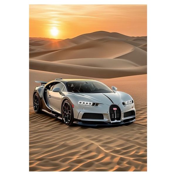 Luxury Car In Desert - A1 Poster