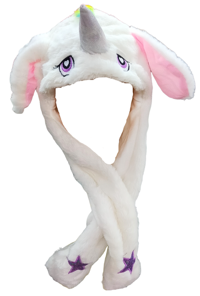 Soxy Lady- Unicorn White Magic Ears with Lights (one size)