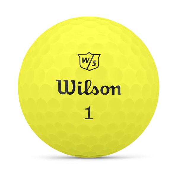 Wilson - Staff Duo Soft Yellow Golf Balls - Ultra Soft Distance - 12 Pack