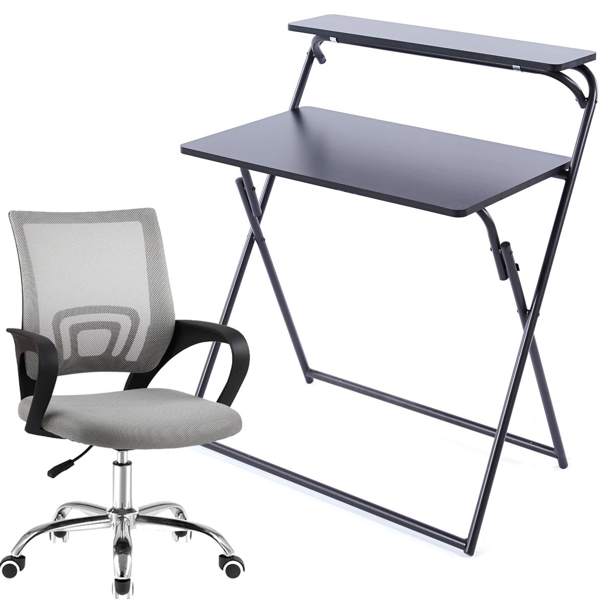 Folding Work Desk Chair Home Office Study Table Chair Set Shop Today