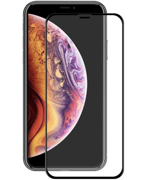 iPhone XR 9H Tempered Glass Screen Protector - Black