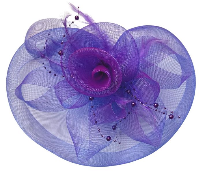 Women Purple Fascinator Hat image