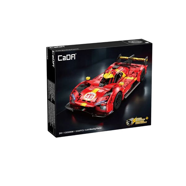 CaDA 1/10 Blazing Flame Le Mans Hypercar (1518pcs) - 51cm Long