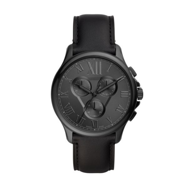 Fossil Monty Men's Leather Watch-FS5641