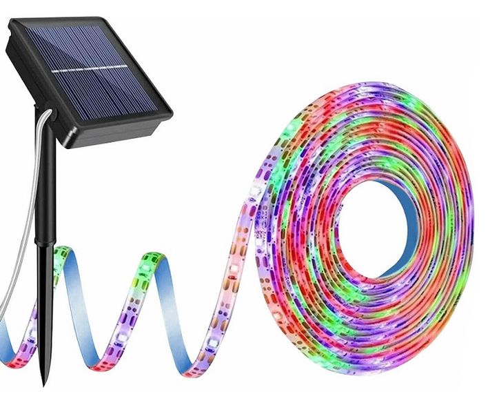 Solar-Powered Flexible LED Strip Lights -5M