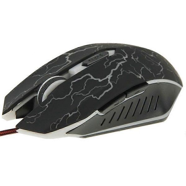 Incredible Wired Cracked Design RGB Gaming Mouse