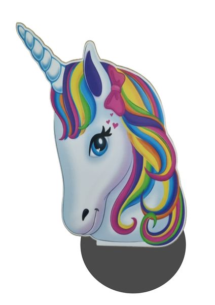 Unicorn Head Wooden Centrepiece