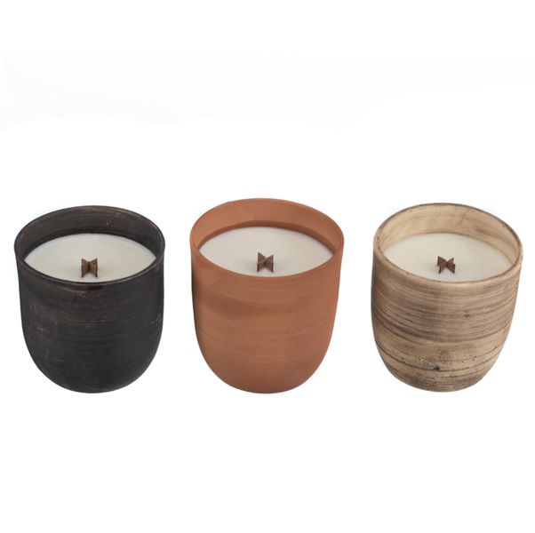 Strong Cement Soya Fragrance Candles - 3 Pack