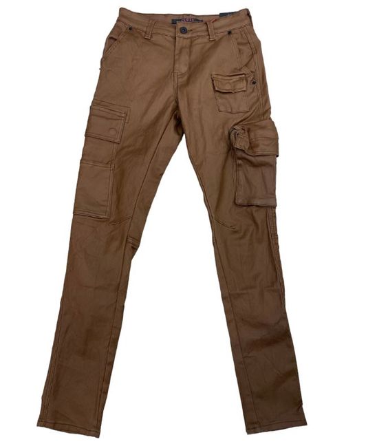 CUTTY - C Leo Mens Waxed Cargo Skinny Jeans | Shop Today. Get it ...
