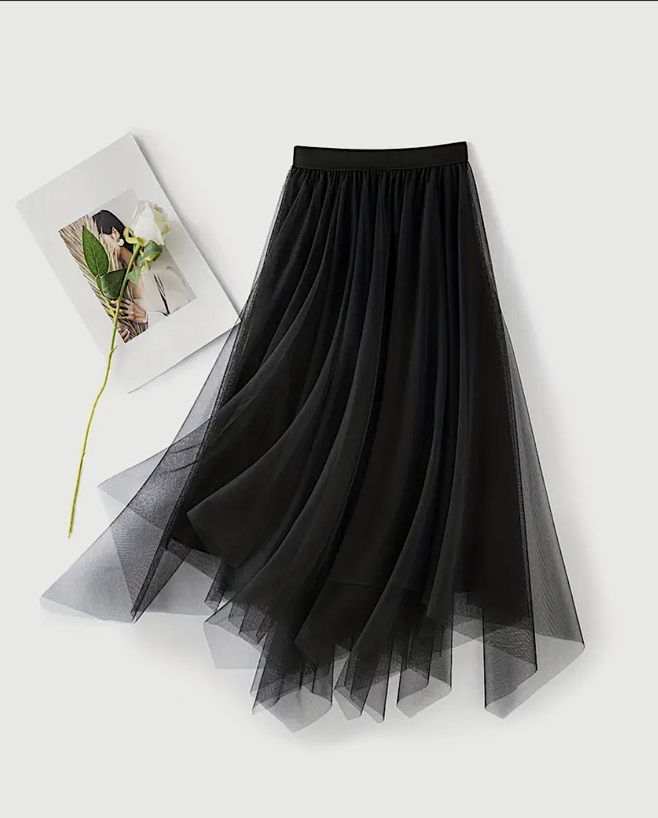 Lig. tulle skirt ブラック 黒 TULLE SKIRT - Black | ZARA South Africa