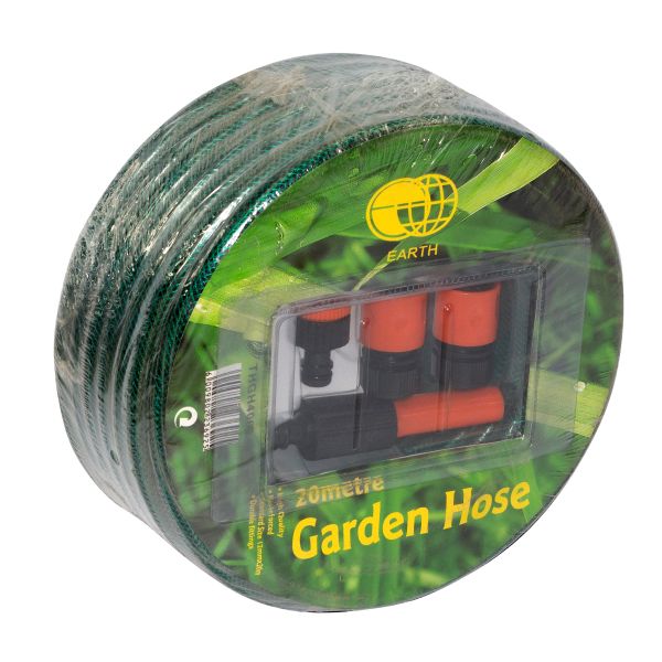 Garden Hose 12Mmx20M With Fittings - 3 Pack