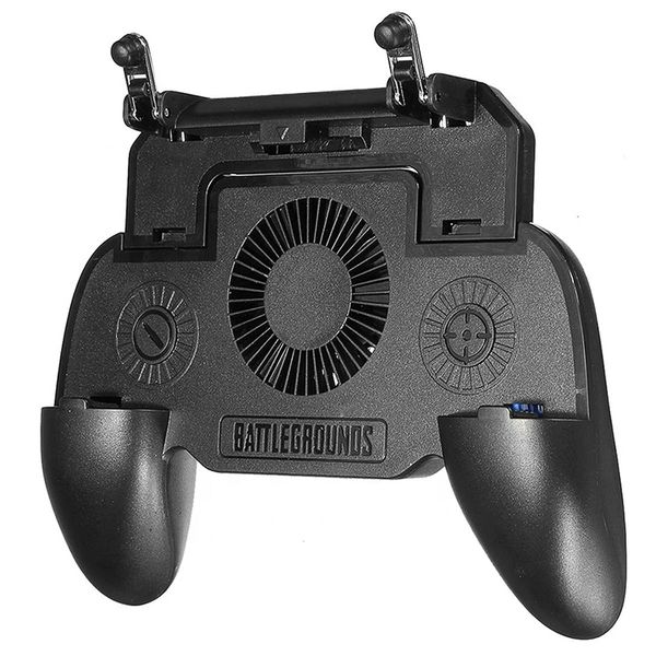 Portable PUBG Cooling Fan Gamepad with Triggers Controller Joystick