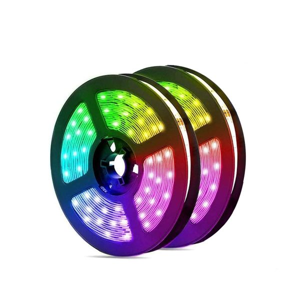 10m Smart Flexible RGB Colour Changing LED Strip Light with Remote