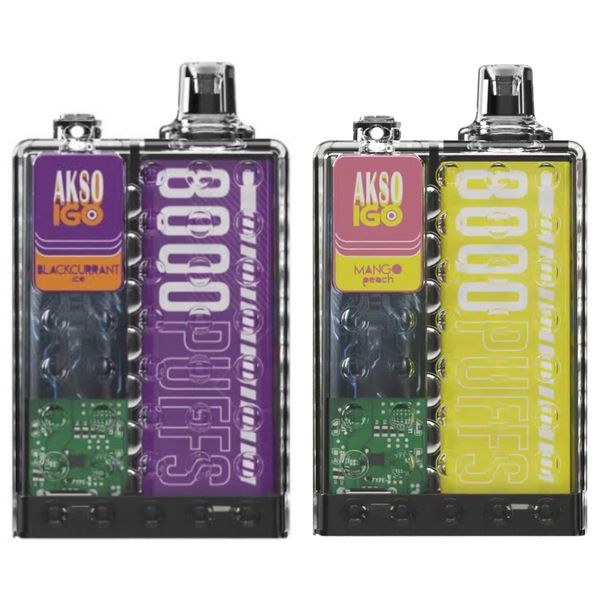 Akso IGO 8000 Puffs Disposable Vape - Variety (Pack of 2)