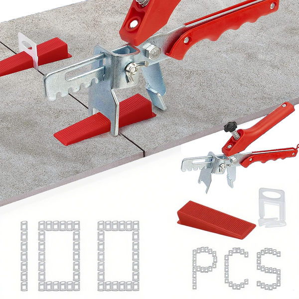 Tile Leveling System With Tile Spacers Clips&amp; Wedges For Stone Installation