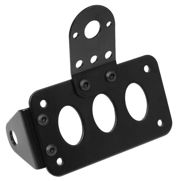 QKTNIUBI Aluminum Alloy Side Mount License Plate Bracket for Motorcycle