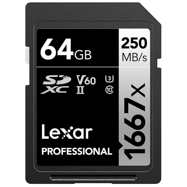 Lexar SD Silver 1667x UHS-II 64GB