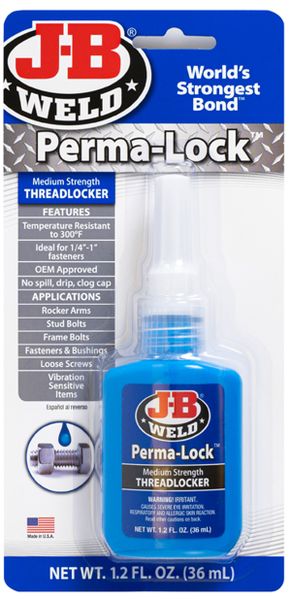 J-B Weld Meduim Strength Perma-Lock Blue - 36 ml
