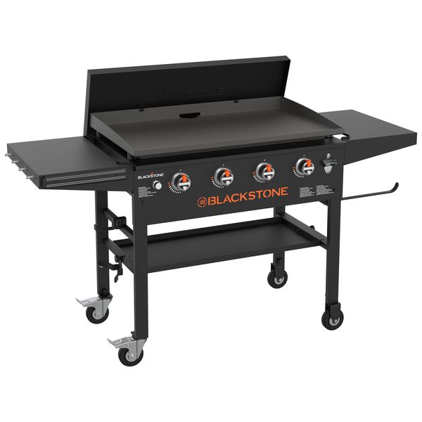 BLACKSTONE 36 Inch Flat Top Gas Griddle 4-Burner Station With Hard Cover