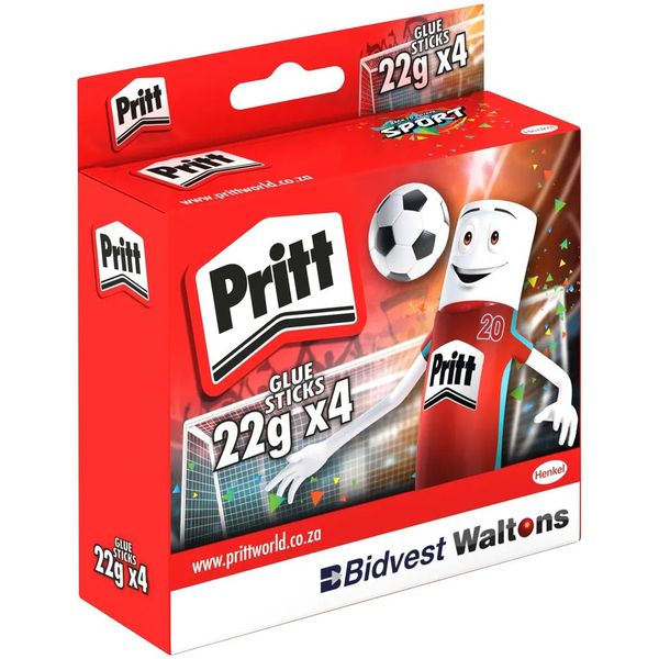 Pritt Glue Stick Value Pack of 4 x 22g