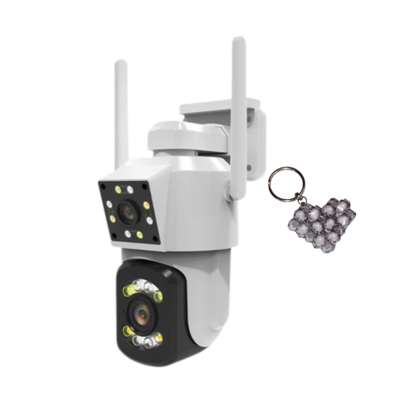 3MP FHD IP Camera Dual Lens 2.4G WiFi Night Vision Security CCTV PTZ IR Cam