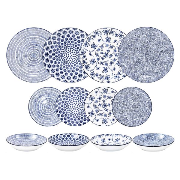 Ibili Porcelain Dinner Set of 12 - Armonía Collection